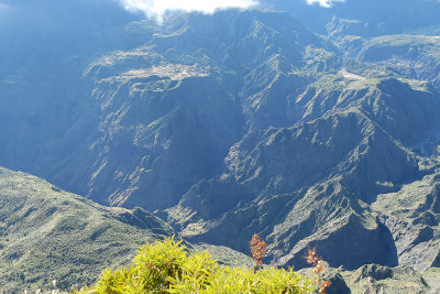 Le cirque de Mafate depuis le point de vue du Mado