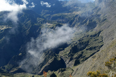 Le cirque de Mafate depuis le point de vue du Mado