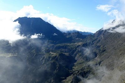 Le cirque de Mafate depuis le point de vue du Mado