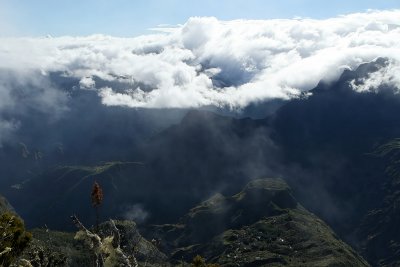 Le cirque de Mafate depuis le point de vue du Mado