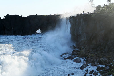 Forte houle au Cap Mchant (le 3 septembre 2008)