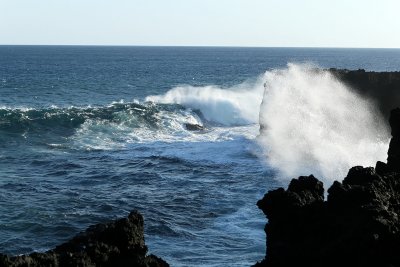 Forte houle au Cap Mchant (le 3 septembre 2008)