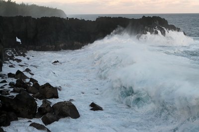 Forte houle au Cap Mchant (le 3 septembre 2008)