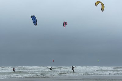 Sur la plage de Berck le week-end des 6 heures de Berck 2008