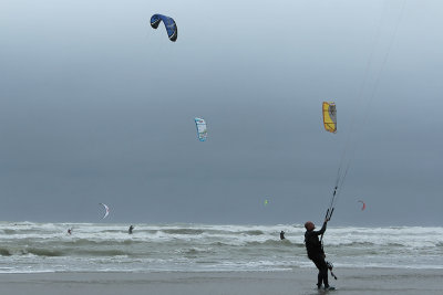 Sur la plage de Berck le week-end des 6 heures de Berck 2008