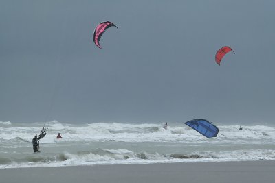 Sur la plage de Berck le week-end des 6 heures de Berck 2008