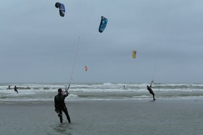 Sur la plage de Berck le week-end des 6 heures de Berck 2008