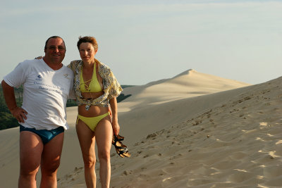 Dcouverte de la dune du Pyla situe  l'embouchure du Bassin d'Arcachon