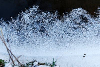 Randonne dans la campagne enneige prs de Magny-en-Vexin