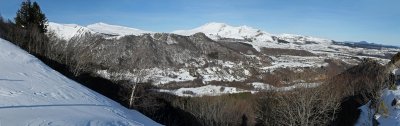 Panorama de la chaine des Monts Dore