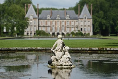 Visite du parc du chteau de Courances dans l'Essonne