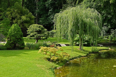 Visite du parc du chteau de Courances dans lEssonne