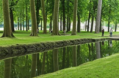 Visite du parc du chteau de Courances dans l'Essonne