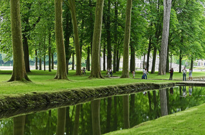 Visite du parc du chteau de Courances dans l'Essonne