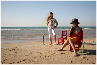 Kids playing fashion
