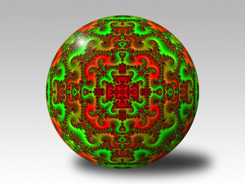 Fractal chirstmas ornament