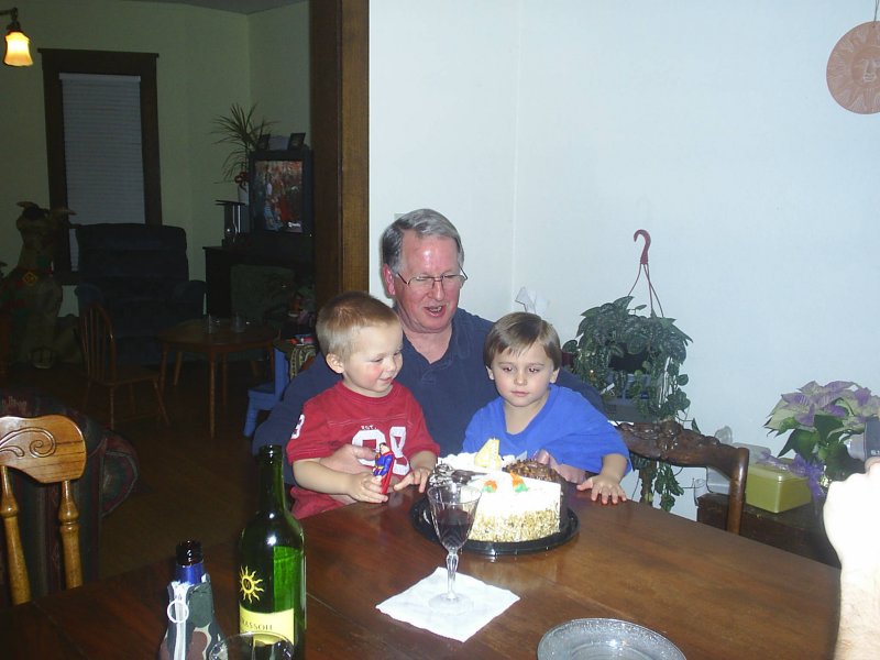 Grandpa and the boys