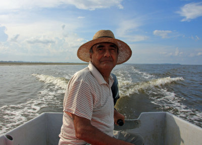 Salim, my boatman for the Sedili Kechil