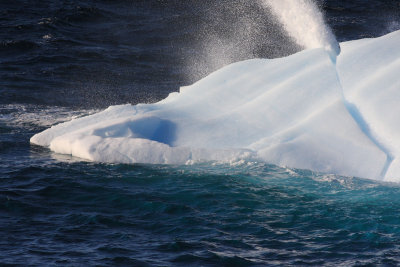 Blowhole in a bergy bit