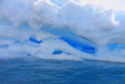 Wave-carved berg