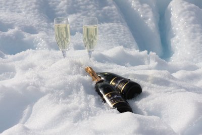 Champagne on ice(berg)