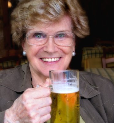 The Elderly Lady's beer