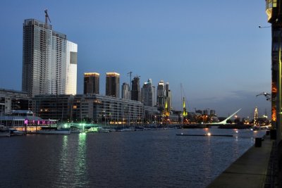 Night time in Puerto Madero, Buenos Aires