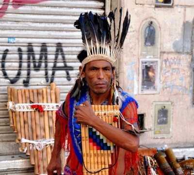An Inca warrior stirring things up in Argentina