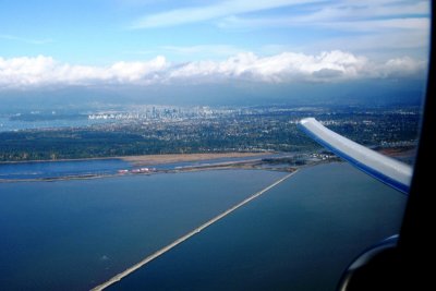 Taking off from Vancouver, British Columbia (Canada)
