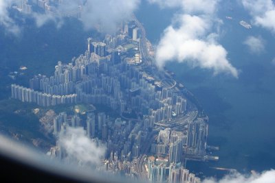 Hong Kong needle stack apartment towers (city pop. 8-million)