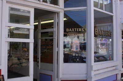 It's important to make a stop at Baxter's Coin Shop