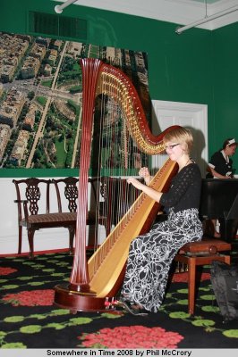harp playing