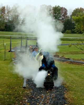 Saturday - rain shows off the steam