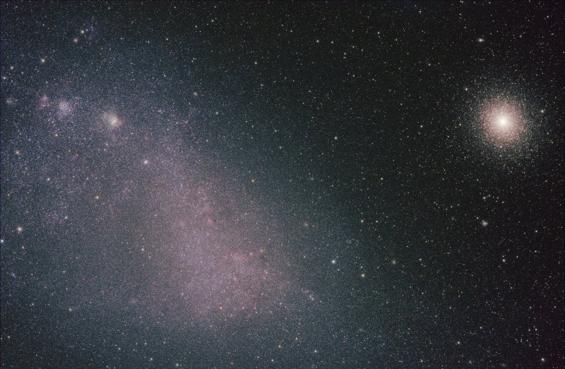 Small Magellanic Cloud SMC and 47 Tucanae