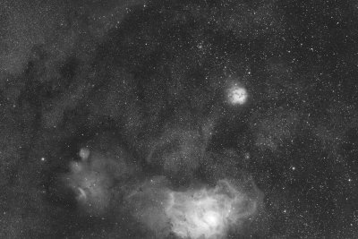 M8 - M20 region in Sagittarius