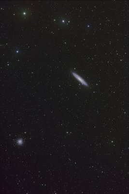Galaxy NGC253 and globular cluster NGC288