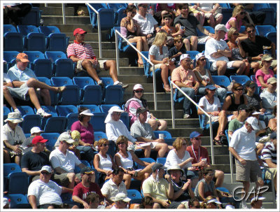 Section 332 Row G, where we were sitting at