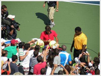 Signing autograph