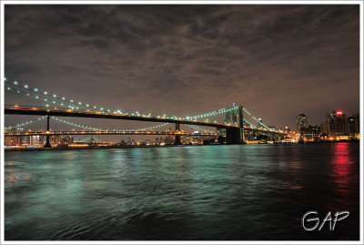Brooklyn Bridge at night