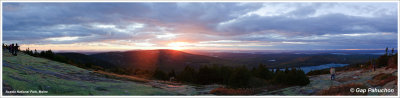 Sunset view on Cadillac Mountain