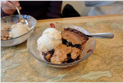 Blueberry pie at West Street Cafe