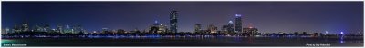 Panoramic view of Boston from Cambridge