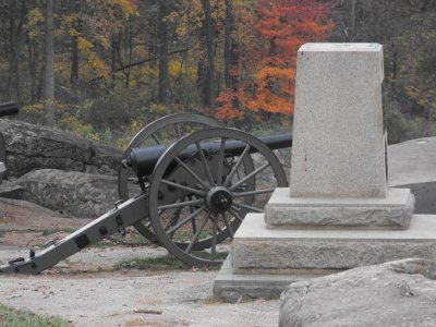 The cannon of the 4th New York Independent Battery.