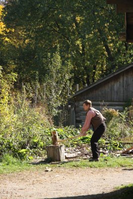 Splitting Wood