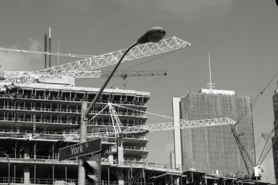 Construction, Downtown, Toronto, Ontario