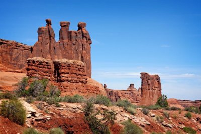 The Three Gossips, Arches National Park, Moab, Utah