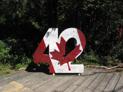 Sign Marking 42nd Parallel - Point Pelee National Park, Leamington, Ontario