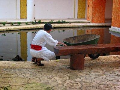 Cleaning The River, Occidental Grand Xcaret, Xcaret, Mexico