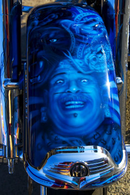 Blue Harley