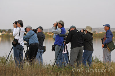 Birders... part of the group of 14 birders that attended the first fall Duluth Audubon bird hike!